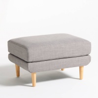 Пуф JIMI единый размер серый LA REDOUTE INTERIEURS  фото, kupilegko.ru